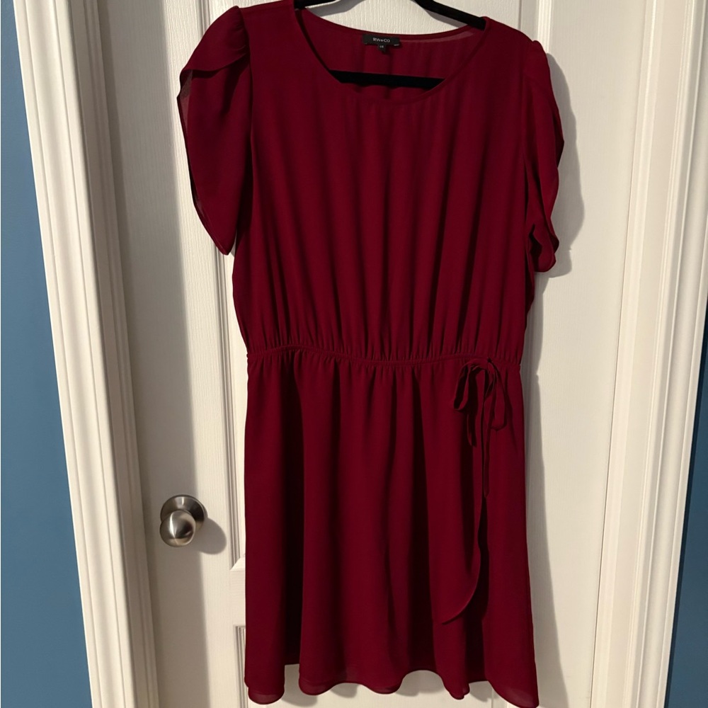 RW&CO. Deep Red Dress